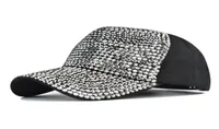 Fashion flash diamond baseball cap light board caps washed drill hats outdoor ladies sun hat1182123
