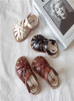 COZULMA Children Roman Sandals 16 Years Girls Woven Soft Sole Princess Dress Kids Toddler Closed Toe Shoes Size 2231 210712