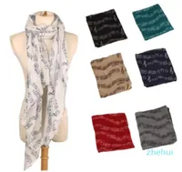 2022 Neck Soft Scarf Shawl Muffler Sunscreen Musical Note Printed Scarves Fashion Accessories CCA10207 60pcs2828996