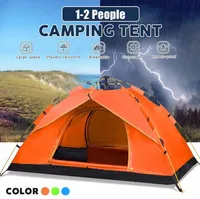 12 People Outdoor Camping Tent Automatic Folding Portable Thick Rainproof Tent Outdoor Picnic Fishing Tourist