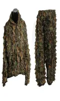 Polyester Durable Outdoor Woodland Sniper Camo Ghillie Suit Kit Cloak Outdoor Leaf Camouflage Jungle Hunting Birding suit9920665