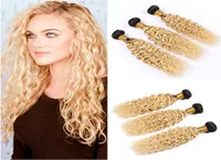 1b 613 Ombre Wasserwelle Peruaner Virgin Hair Weft Wefts Ombre Blondes menschliches Haar 3 B￼ndel Deals nass und wellige Haarverl￤ngerungen 101757530