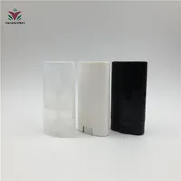 100pcs 15ml oval White Black Transparent Solid Perfume Deodorant Tube Containers Makeup Lipstick Tubes With Lid2227