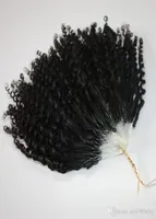 BWHAIRCE認定マイクロリング400SLOT KINKY CURLY LOOP HAIR EXTENSIONS NATURAL COLOR3601022