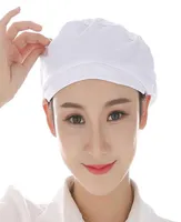 Шляпа для работника шапочки твердый цвет многофункциональный дышащий пылевой шапки кухня ресторан пекарня шляпа для женщин мужчинам J2211109791415