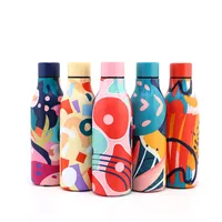 550ml Stainless Steel Water Bottle Cola Shape Thermos Colored Cola Shape Bottle Outdoor Travel Sports Flask Thermal Insulation Fashion Metal Water Bottle