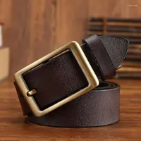 Belts Anxianni Men Belt Leather Pin Buckle Luxury Designer Brand Black Genuine