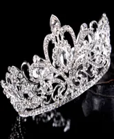 2021 Coronas de boda de Pageant Quinceanera para mujeres Bling Rhinestone Beading Hair Jewelry Headlepieces de novia Tiaras Gowns8380119