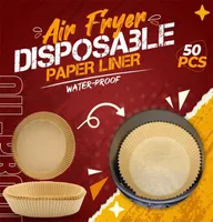 50100pcs Air Fryer Parchment Paper Liner 16mm 20mm NonStick Disposable Paper Tray Basket for Oven Baking Microwave Roasting 2206