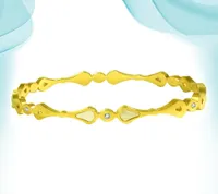 Bangle Stainless Steel Bracelets For Women Fanshaped Crystal Stone Luxury Fashion Punk Wedding Birthday Bangles Gold Jewelry