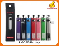 Authentic UGO V III V3 650 900mAh EVOD Ego 510 Battery 8colors micro USB Charge Passthrough vape batteries 100 Oringinal DHL 2506410