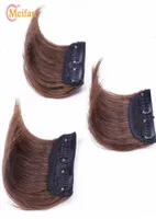 Meifan Synthetic invisable Natural Fluffy Pieves Clip en extensiones de cabello Piezas altas falsas para mujeres4595729