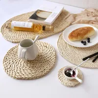 Table Mats Mat Home Corn Husk Handmade Straw Plus Heat Insulation Tea Heat-resistant Casserole Plate Cup Placemat