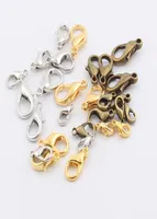 MIC NEW 10MM 12MM 14MM 16MM 18MM SILVERGBRONZE PLATED Legering Lobster Clasps Clasps7081690