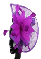 Hair Accessories Charming Purple Attractive Sinamay Material Fascinator Headwear Pographic Studio Headpiece Red Cocktail Hats Gran