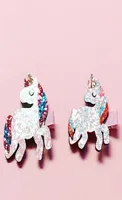 Fashion Cute glitter Unicorn Hairpins Holid Animal Horse Hair Clips Princess Cesto Accessori per capelli boutique 8335669