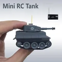 Electric RC Car 4CH Mini RC Tank Electronic Radio Micro Model High Simulation Remote Control Tiger Boy Gifts Toys For boys 221122