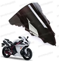 Ny motorcykel dubbel bubbla vindruta fairing vindruteslets abs för Yamaha YZF R1 20092014 2010 2011 2012 20135510312