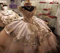 Charro Pink Quinceanera Dresses headed headed sparcly Princess Sweet 16 Dress Mexican Girls Vestidos de 15 AOS 20219145675