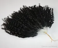 BWHAIRCE認定マイクロリング400SLOT KINKY CURLY LOOP HAIR EXTENSIONS NATURAL COLOR4684813
