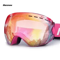 Ski Goggles Double UV400 Anti-Fog Ski Lens Mask Glasses Skiing Men Women Children Kids Boy Girl Snow Snowboard Goggles256g