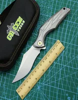 Green thorn dynasty warrior M390 blade quick open folding knife TC4 titanium alloy handle camping outdoor bag cutter EDC tool8961766