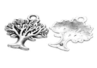 200 pcs antique silver color tree of life charms pendants good for jewelry finding DIY 6304246
