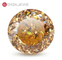 GIGAJEWE Moissanite Customized Portuguese Golden Color VVS1 Loose Diamond Test Passed Gemstone For Jewelry Making8761027