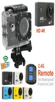 Uzaktan Kumanda Eylem Kamera Ultra HD 4K WiFi Spor Kamera 1080p 20 LCD 140D Lens Kask Cam Go Waterpround Pro Kamera Ucuz JB