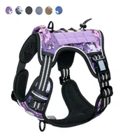 Dog Collars Leashes Tactical Dog Harness Adjustable Pet Working Training Military Service Vest Reflective Dog Harness For Small Me