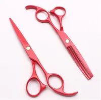 C1023 55Quot 440C Purple Dragon Laser Red Professional Hush Hair Scissors Rabbers039 Pairdressing Scissors Cutting2177296