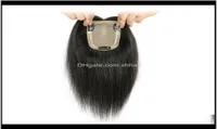 Pieces Extensions Products Drop Delivery 2021 100Percent Human Silk Base Toppers 914 Cm Straight Brazilian Virgin Hair Toupee For4751868