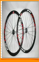 Disc Brake Ffwd 38mm Clincher Carbon Wheelset Glossy Road Wheels 700c Full Carbon Bicycle Wheels Red3771902