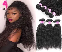 Indie Jerry Curl Human Hair Weave Weaving Curly Brazilian Maiaysian Indian Cambodian Jerry Curly 3PCS Fast Delivery4591518