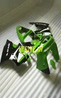 Motorcykelmässa Body Kit för Kawasaki Ninja ZX6R 636 98 99 ZX 6R 1998 1999 ABS Green Black Fairings Bodyworkgifts KP103095154