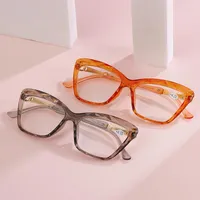 Sunglasses NONOR Fashion Cat Eye For Women Transparent Diamond Cut Side Sexy Retro Presbyopic HD Reading Glasses 1.0 1.5 2.0 To 3.5 4.0