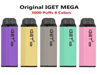 IGET MEGA MEGA DIRECTIVE E Cigarettes 10 ml Dispositif Vape Pod 3000 Puffes grande capacit￩ ￉norme vapeur 19 Colours King Mega Legend in5788028