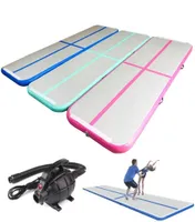 Pump 6x1x02m Gymnastics Air Track Inflatable Airtrack Training Tumbling Mat Gym AirTrack For