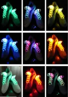 Fiber Optic LED Shoe laces shoelaces neon led strong light flashing shoelace whole 200pcslot 100pairs1889655