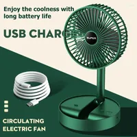 Portable Electric Fan Folding Rechargeable USB Small 3-Speed For Household Office