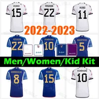 Japan 2022 Soccer Jerseys 10 MINAMINO 5 NAGATOMO 8 DOAN YOSHIDA ASANO GONDA Jersey MITOMA match day details special-edition 22 23 Football Shirt OSAKO men set kids kit