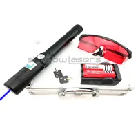 SDLasers BX11500II Adjustable Focus 450nm Blue Laser Pointer With 218650 Batteries Charger Goggles Safety Key and Aluminiu5764892