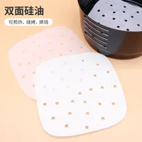 Cooking Utensils 100Pcs Air Fryer Paper Special For Baking Kitchen Food Oil proof Double sided Silicone Oil Papers Non Stick Steamer Pad Mat 4 3hf D3