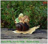 Decorative Figurines Everyday Collection Year Home Decoration Resin Cute Angel Snail Fairy Garden Wedding Birthday Gifts5211937