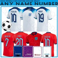 22-23 MEAD SOCCER Jerseys Englands Inglaterra Kane Sterling Rashford Sancho Grealish Foden Saka 2022 National Pre Match Shirt Women Men Men Kit S-xxl