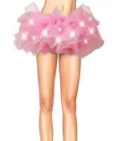 Skirts Fashion Mini LED Falda Color sólido Light Up Tutu Fancy Stage Dancing Halloween Costume Clubwear Adult AIC888553981