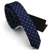 Bow Ties High Quality 2022 Arrivals Slim For Men Little Polka Dot 4cm Brand Commercial Neckties Skinny Tie Gift Box SALE