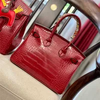 Bolsas Birkiss de dise￱ador bolsas de bolso de bolso HH HH Alligator de cuero genuino Taschen para mujer SSBODY Fashion Bolsas de compras