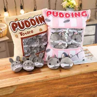 Kawaii pudding 8 -delige hamster en kat pluche ballen tas snack speelgoed zachte cartoon dier gevulde pop sofa kussen vriendin kinderen geschenken j220729