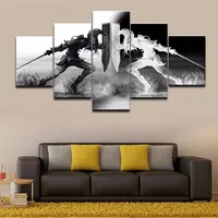 Wall Art Vikings Pictures Home Decor 5 Pieces Legend Of Zelda Canvas Painting Living Room HD Printed Cartoon Game Poster269h